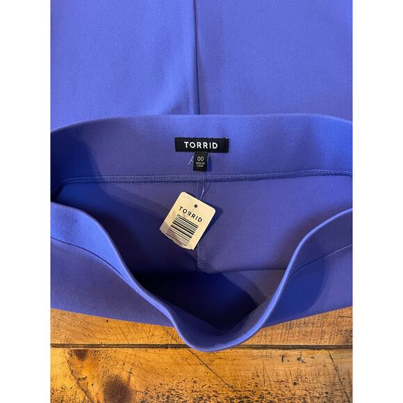 Womens Torrid Purple Stretchy Pull On Knee Length Elastic Waist Soft Skirt 00 - Picture 5 of 6